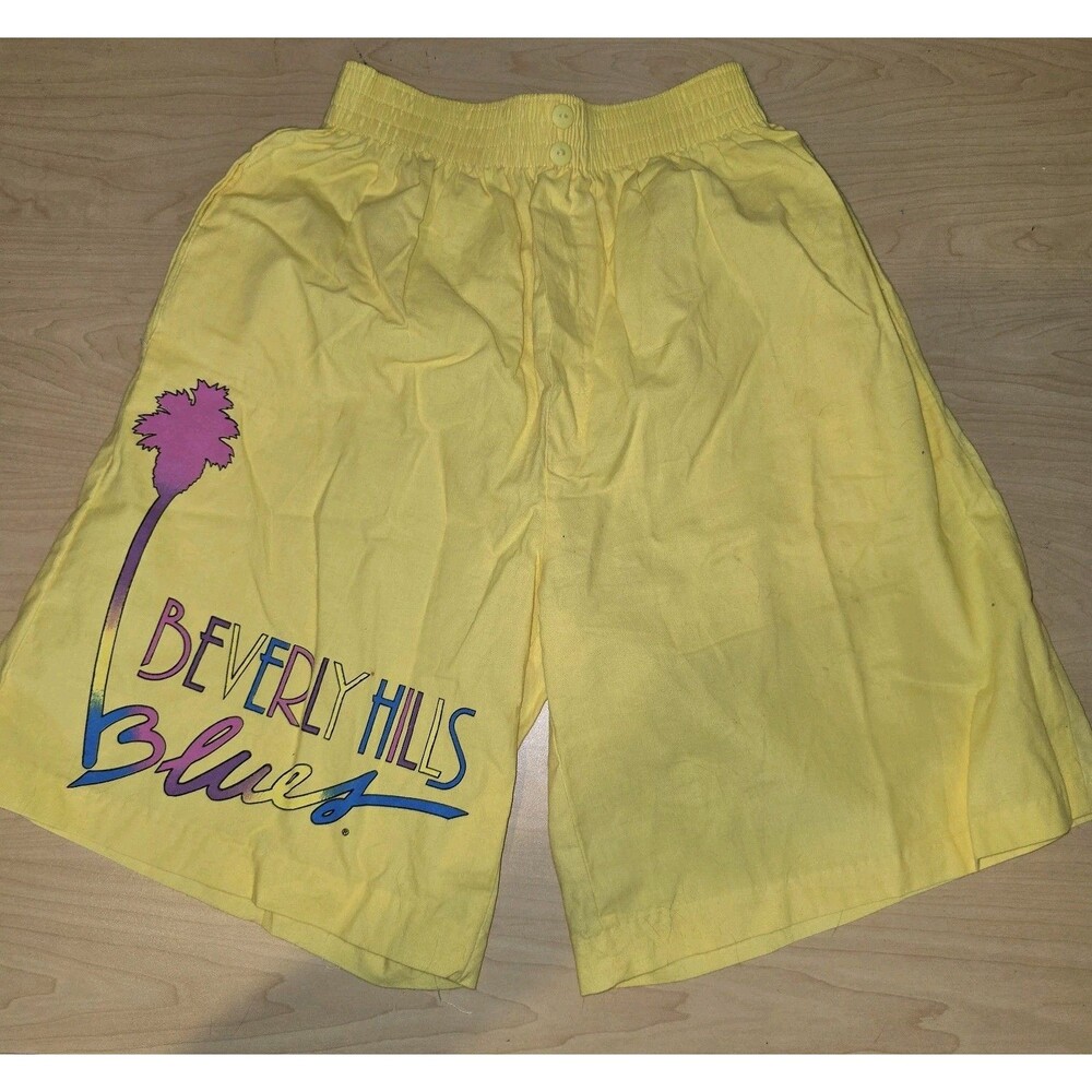 Vintage 80s 90s Beverly Hills Shorts Mens Cotton Jams Fresh Prince Retro Medium